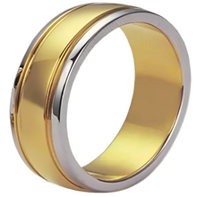 Load image into Gallery viewer, Stainless Steel and Gold Plated Ring – 5.8mm