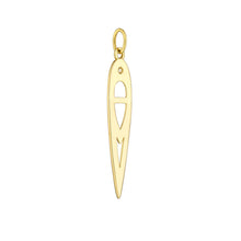 Load image into Gallery viewer, Geometric Design with Diamond 14kt Gold Pendant Charm