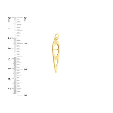 Load image into Gallery viewer, Geometric Design with Diamond 14kt Gold Pendant Charm