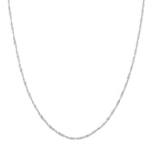 Load image into Gallery viewer, Sterling Silver 1.7mm Singapore Chain