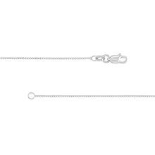 Load image into Gallery viewer, Sterling Silver 0.8mm Box Chain with Lobster Lock