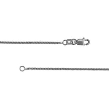 Load image into Gallery viewer, Sterling Silver 1.25mm Wheat Chain with Lobster Lock