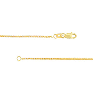 Sterling Silver 1.25mm Wheat Chain with Lobster Lock