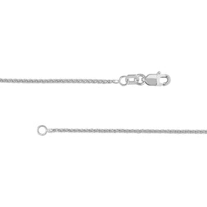 Sterling Silver 1.25mm Wheat Chain with Lobster Lock