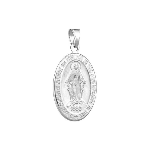 Blessed Mary Medal 14kt Gold Pendant