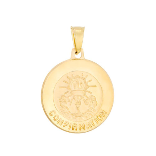 Confirmation Medal 14kt Gold Pendant Charm