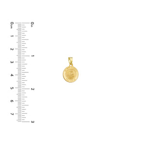 Small St. Jude Medal 14kt Gold Pendant Charm