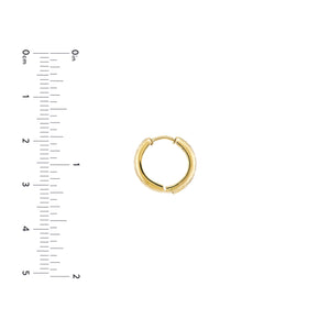 Herringbone Hoop Earring 14k Gold