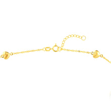 Load image into Gallery viewer, Hearts on Piatto 14kt Gold Chain Anklet