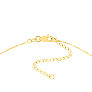 Mini Script Love 14kt Gold Necklace