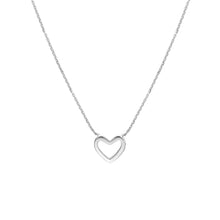 Load image into Gallery viewer, Mini Heart Necklace on Diamond-Cut Cable 14kt Gold Chain