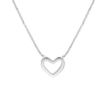 Load image into Gallery viewer, Mini Heart Necklace on Diamond-Cut Cable 14kt Gold Chain