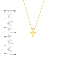 Load image into Gallery viewer, 14K Mini Christian Ankh Necklace