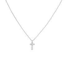 Load image into Gallery viewer, Mini Diamond Cross Necklace