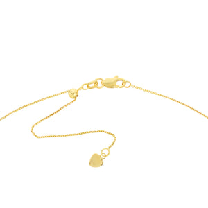 Script "Loved" 14kt Gold Choker