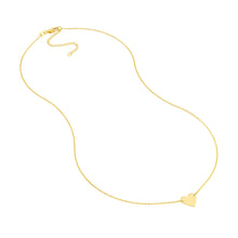 Load image into Gallery viewer, 14kt Gold Plated Sterling Silver Polished Heart Necklace