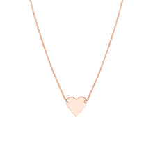 Load image into Gallery viewer, 14kt Gold Plated Sterling Silver Polished Heart Necklace