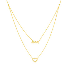 Load image into Gallery viewer, Mom and Heart Duet Necklace