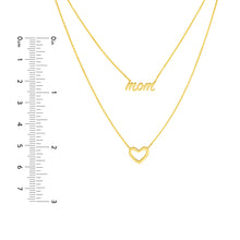 Load image into Gallery viewer, Mom and Heart Duet Necklace