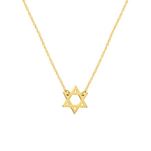 Load image into Gallery viewer, 14K Mini Star Of David 14kt Gold Necklace