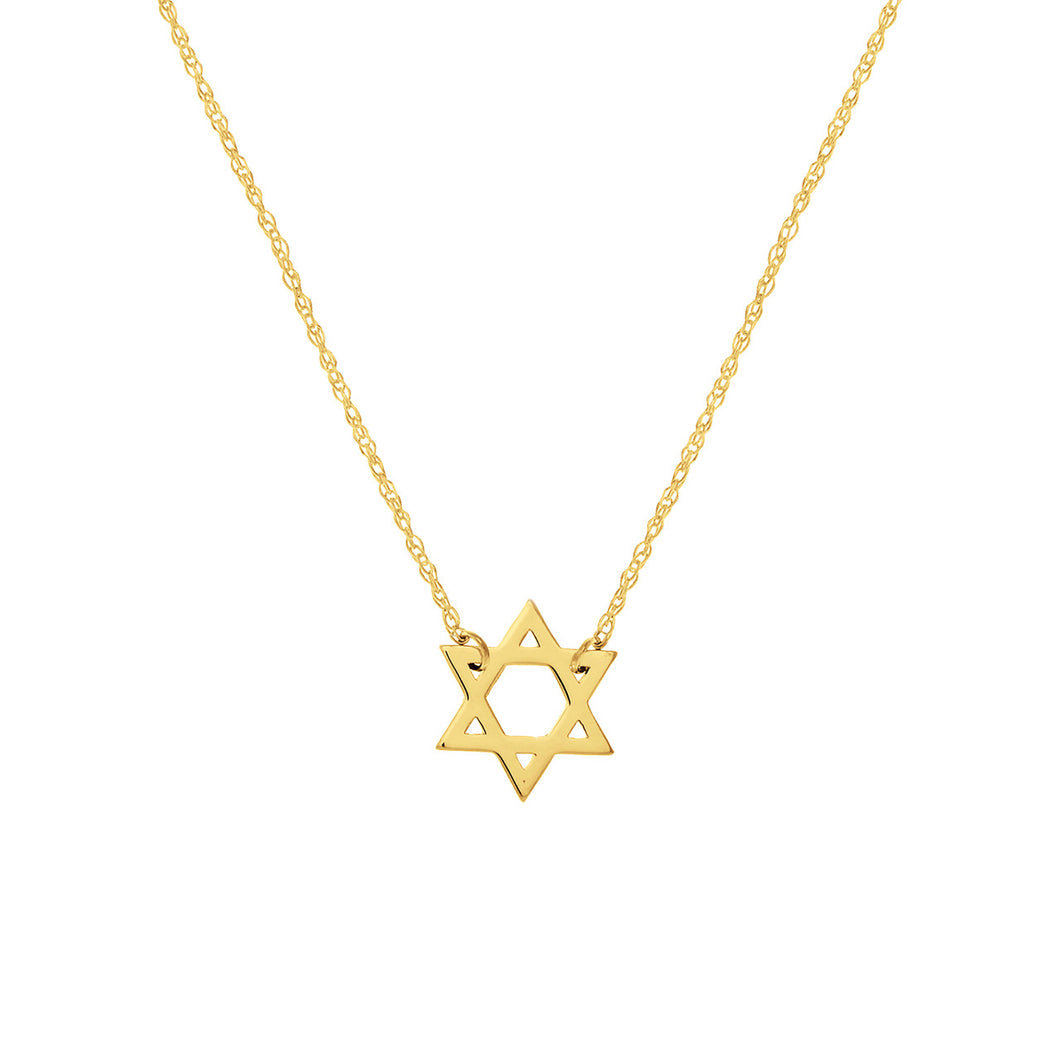 14K Mini Star Of David Necklace