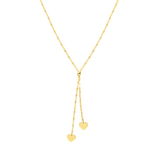 Load image into Gallery viewer, Sweet Heart Lariat 14kt Gold Necklace