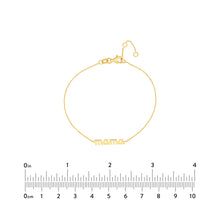 Load image into Gallery viewer, Mama Nameplate 14kt Gold Bracelet