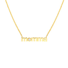 Load image into Gallery viewer, Momma Necklace w 3pt Diamond