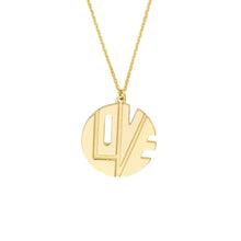 Load image into Gallery viewer, Well Rounded Love Medallion 14kt Gold Necklace