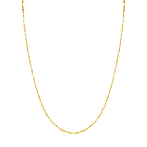 Singapore  Chain Necklace 14kt Gold