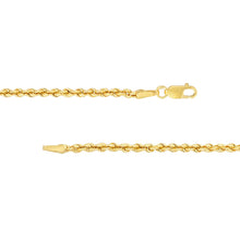 Load image into Gallery viewer, 14kt Gold Classic Light Rope Chain with Lobster Lock 2.30mm