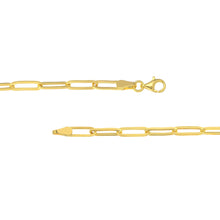 Load image into Gallery viewer, 14kt Gold Paper Clip Fashion Chain Necklace