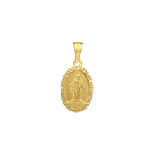 Load image into Gallery viewer, 14K Oval Blessed Mary Medal