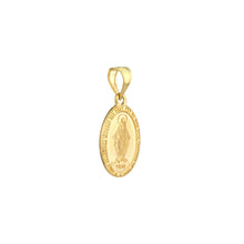 Load image into Gallery viewer, 14K Oval Blessed Mary Medal