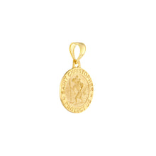 Load image into Gallery viewer, 14K Round St Christopher Medal