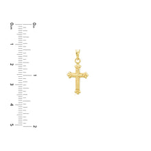 Load image into Gallery viewer, 3D HP Fleury Cross 14kt Gold Pendant