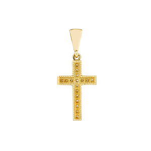 Mini CZ Cross Pendant