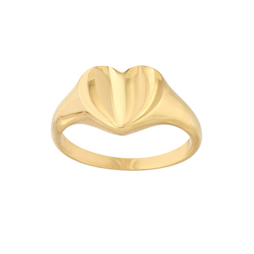 Mini Heart 14kt Gold Ring